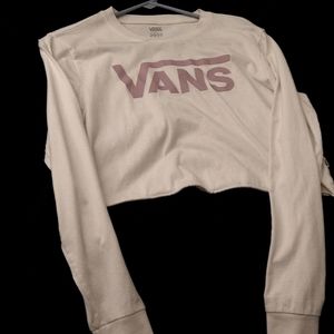 White Vans shirt size small